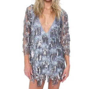 For love and lemons etoile sequin Fringe dress